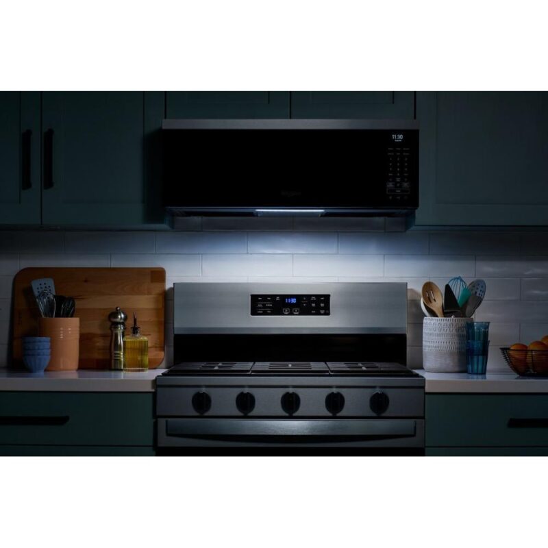 Whirlpool 1.1 cu. ft. Low Profile Microwave Hood Combination in Fingerprint Resistant Stainless Steel - Image 6